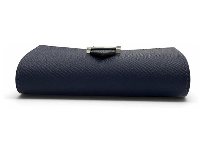 Hermès Hermes Bearn Epsom Leather Key Case Blue Navy blue - view 4