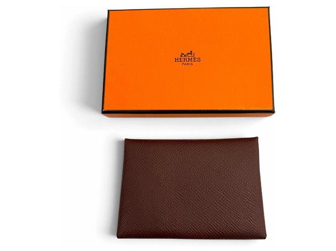 Hermès Hermes Calvi Duo Epsom Leather Coin Case - view 2