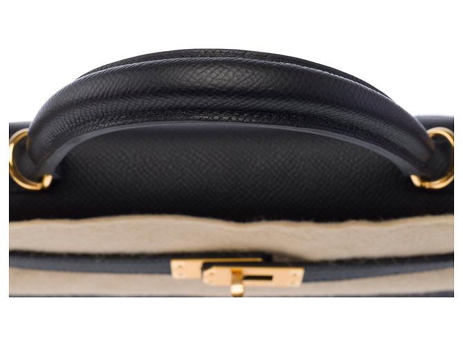 Hermès Borsa HERMES Kelly 25 in Pelle Nera - 103969 Nero - vista 10