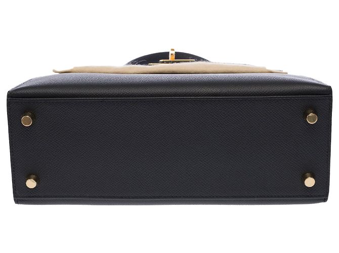 Hermès Borsa HERMES Kelly 25 in Pelle Nera - 103969 Nero - vista 11