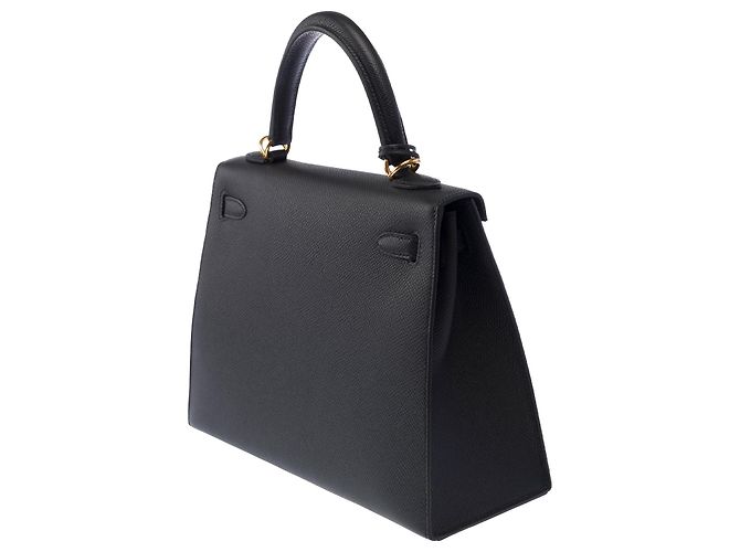 Hermès Borsa HERMES Kelly 25 in Pelle Nera - 103969 Nero - vista 6