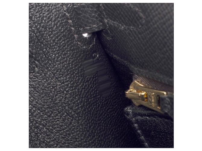 Hermès Borsa HERMES Kelly 25 in Pelle Nera - 103969 Nero - vista 8
