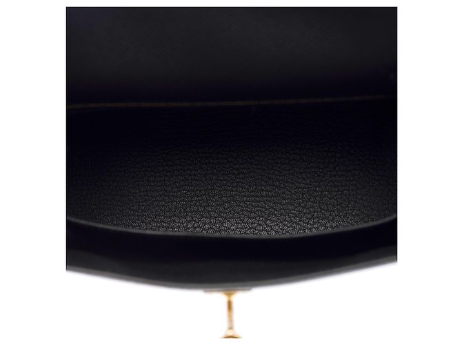 Hermès Borsa HERMES Kelly 25 in Pelle Nera - 103969 Nero - vista 9
