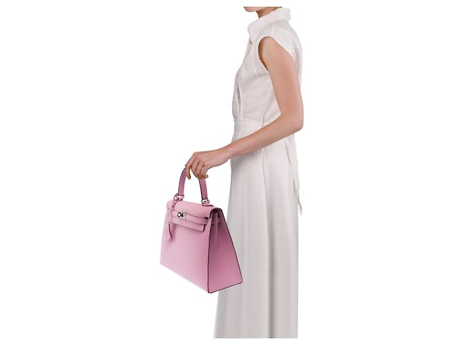 Hermès Borsa HERMES Kelly 25 in Pelle Viola - 103949 Porpora - vista 13