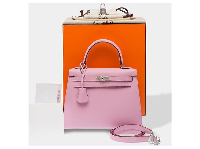 Hermès Borsa HERMES Kelly 25 in Pelle Viola - 103949 Porpora - vista 2