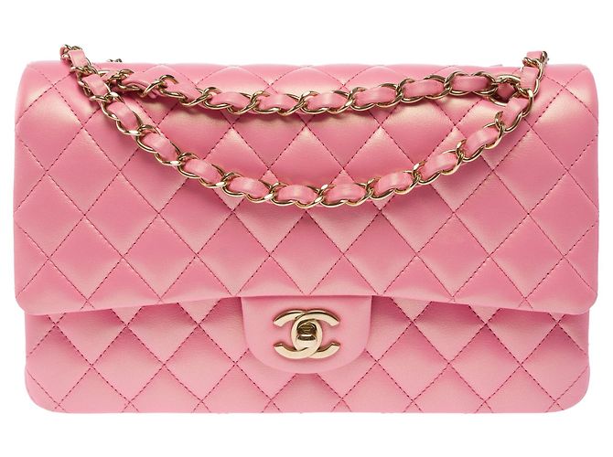 Borsa CHANEL Timeless/Classique in Pelle Rosa - 103968 - vista 3