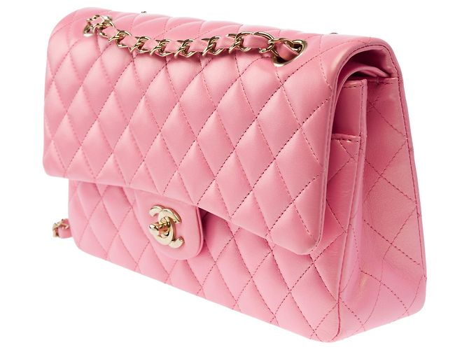 Borsa CHANEL Timeless/Classique in Pelle Rosa - 103968 - vista 5