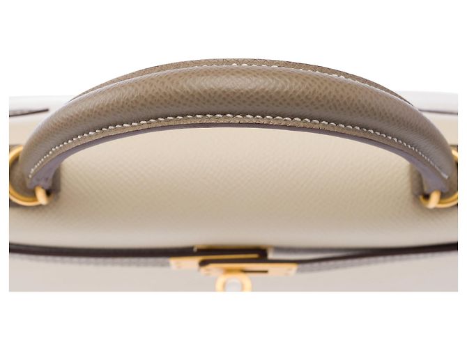 Hermès Borsa HERMES Kelly 25 in Pelle Bianca - 103938 Bianco - vista 10