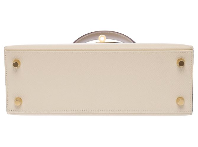 Hermès Borsa HERMES Kelly 25 in Pelle Bianca - 103938 Bianco - vista 11