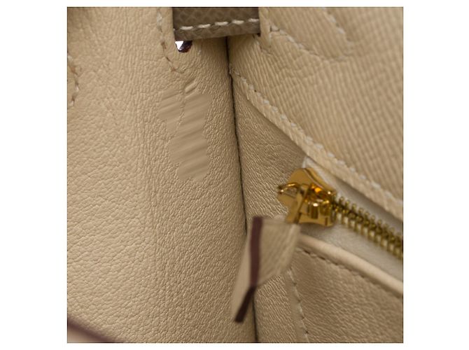 Hermès Borsa HERMES Kelly 25 in Pelle Bianca - 103938 Bianco - vista 8