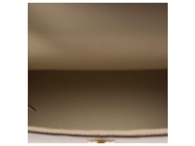 Hermès Borsa HERMES Kelly 25 in Pelle Bianca - 103938 Bianco - vista 9