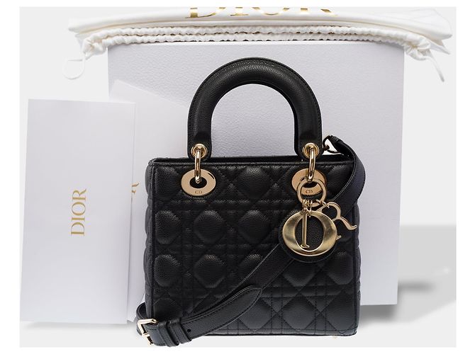 Autre Marque Borsa DIOR Lady Dior in Pelle Nera - 103953 Nero - vista 2