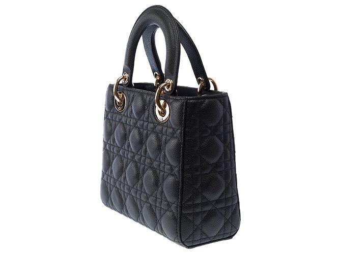 Autre Marque Borsa DIOR Lady Dior in Pelle Nera - 103953 Nero - vista 6