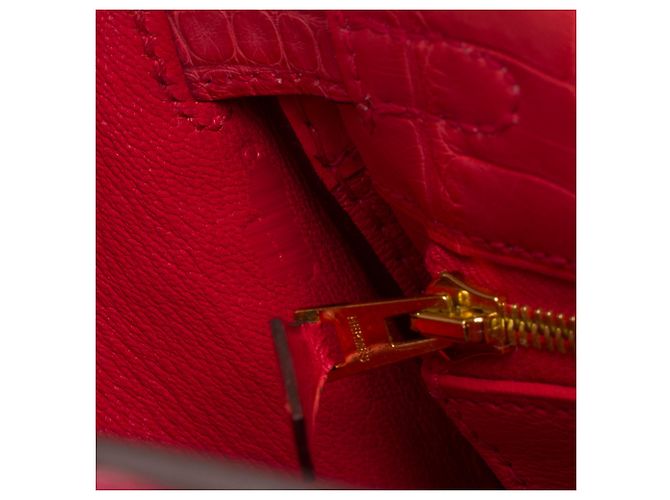 Hermès Borsa HERMES Kelly 25 in Pelli esotiche Rosa - 103973 - vista 8