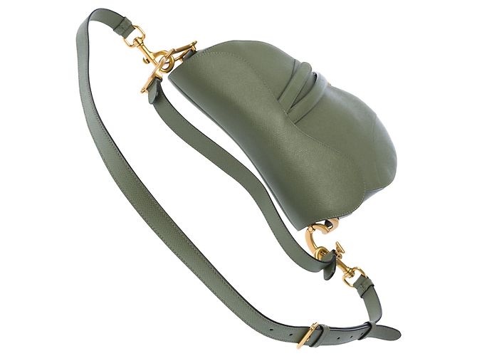 Autre Marque Borsa DIOR Saddle in Pelle Verde - 103952 - vista 10