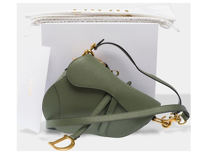 Autre Marque Borsa DIOR Saddle in Pelle Verde - 103952 - vista 2