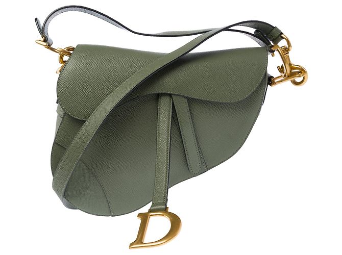 Autre Marque Borsa DIOR Saddle in Pelle Verde - 103952 - vista 3