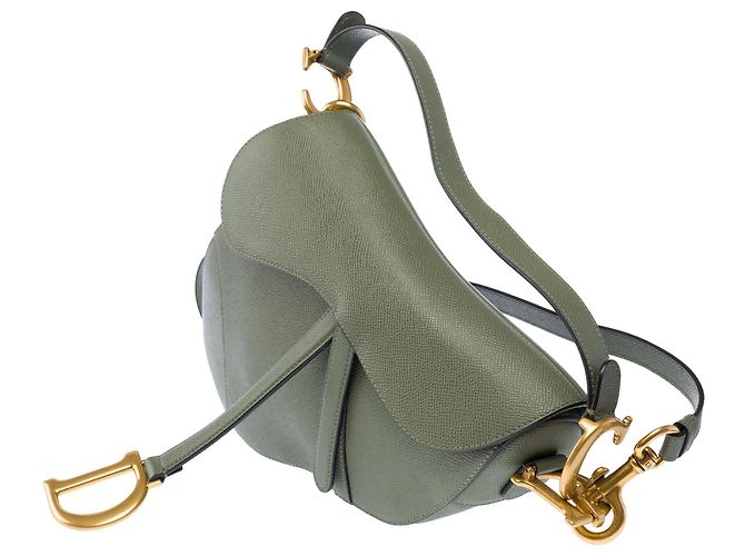 Autre Marque Borsa DIOR Saddle in Pelle Verde - 103952 - vista 5