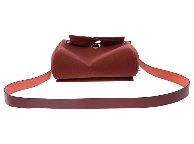 Hermès Bolso HERMES Herbag en Lona Roja - 103958 - vista 10