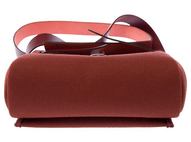 Hermès Bolso HERMES Herbag en Lona Roja - 103958 - vista 11