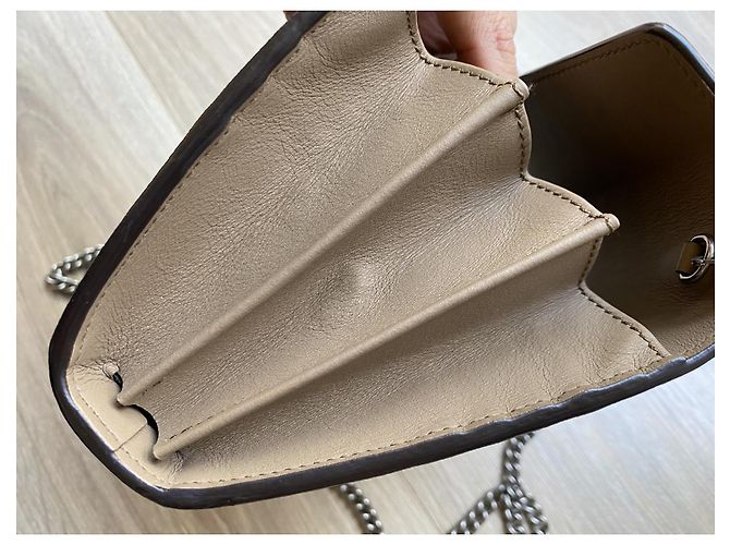 Gucci Cartera con cadena Dionysus GG Supreme Castaño Beige - vista 7