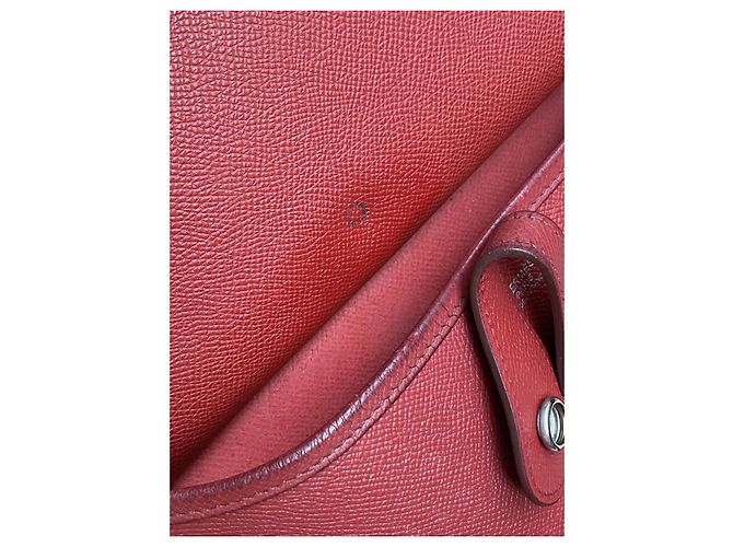 Borsa Hermès Evelyne TPM in pelle rossa Rosso - vista 14