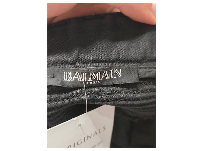 Vaqueros Skinny Icónicos Balmain con Botones en Tono Dorado Sz.38 de segunda mano - vista 4