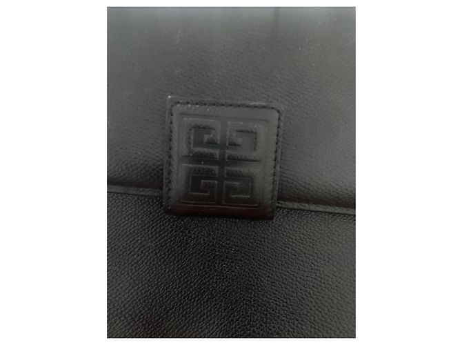 Sac à main Givenchy en cuir noir grainé - vue 3