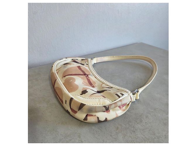 Borsa Burberry Olympia Tela Stampata Cuori Nova Check Marrone Multicolore Beige - vista 6