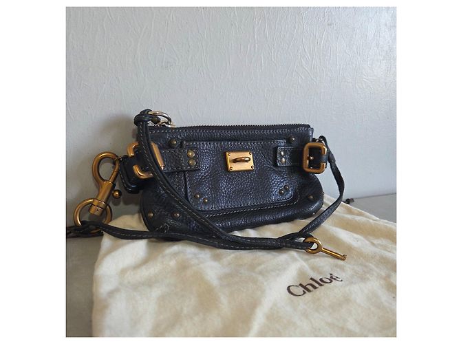 Mini bolso Chloé Paddington de cuero negro - vista 10