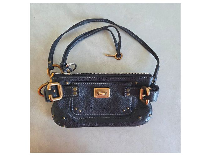 Mini bolso Chloé Paddington de cuero negro - vista 12