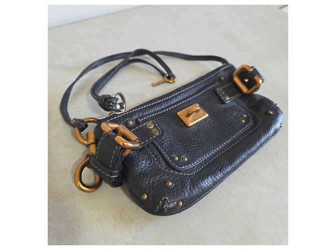 Mini bolso Chloé Paddington de cuero negro - vista 13