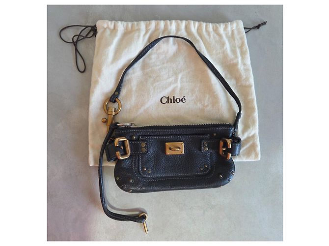 Mini bolso Chloé Paddington de cuero negro - vista 2