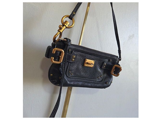 Mini bolso Chloé Paddington de cuero negro - vista 4