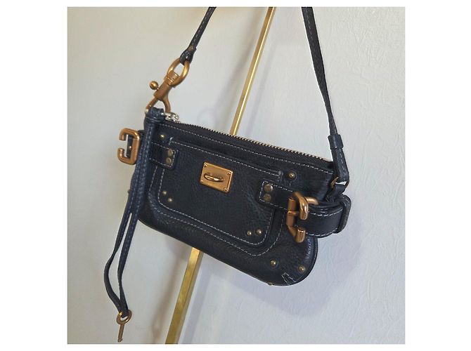 Mini bolso Chloé Paddington de cuero negro - vista 5