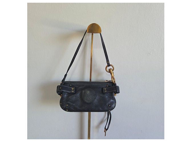 Mini bolso Chloé Paddington de cuero negro - vista 6