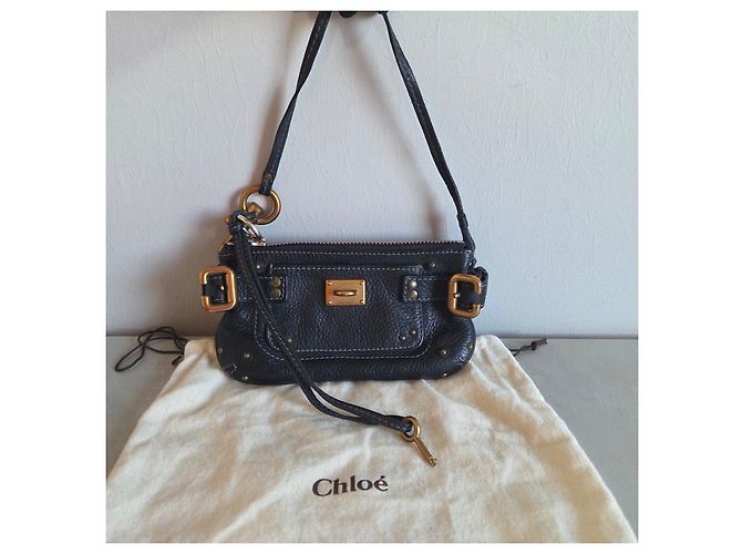 Mini bolso Chloé Paddington de cuero negro - vista 8