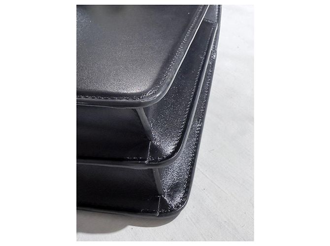 Valentino Garavani Bolso de hombro Vain en piel negra Negro - vista 10