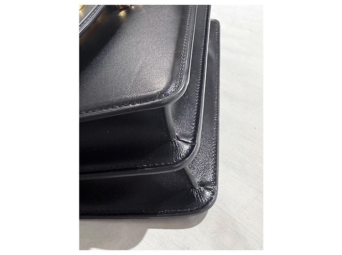 Valentino Garavani Bolso de hombro Vain en piel negra Negro - vista 9