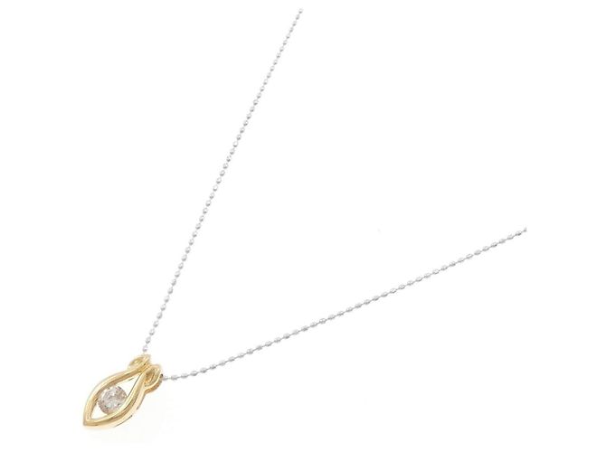 Autre Marque Au750 Diamantenhalskette Golden - Ansicht 2