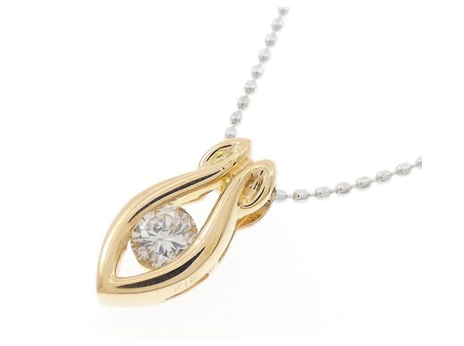 Autre Marque Au750 Diamantenhalskette Golden - Ansicht 3