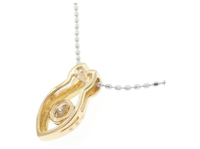 Autre Marque Au750 Diamantenhalskette Golden - Ansicht 4