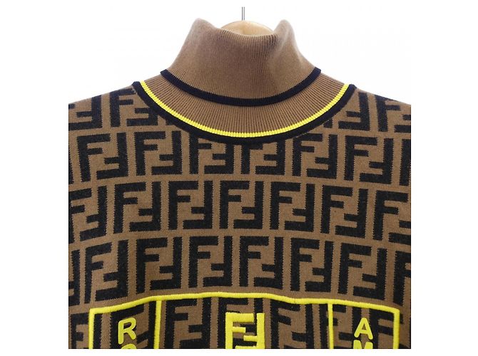 Fendi Official Product Name Top Braun Schwarz - Ansicht 6