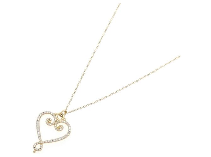 Tiffany & Co Collana Tiffany Goldoni Heart in oro giallo Au750 D'oro - vista 2