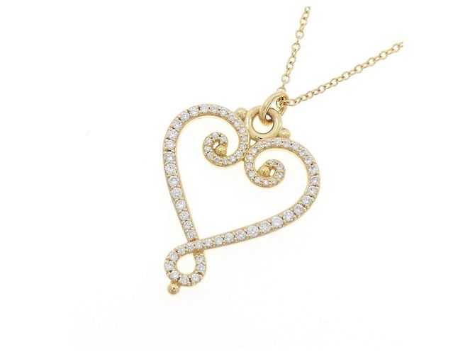 Tiffany & Co Collana Tiffany Goldoni Heart in oro giallo Au750 D'oro - vista 3