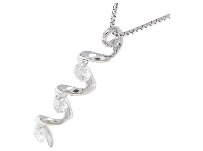 Autre Marque Collar de diamantes Au750 Plata - vista 3