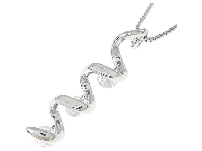 Autre Marque Collar de diamantes Au750 Plata - vista 4