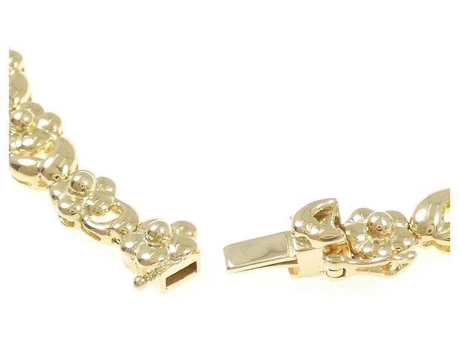 Autre Marque Au750 Blumen-Diamant-Halskette Golden - Ansicht 5