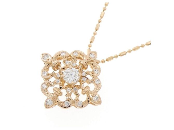 Autre Marque Collana in oro rosa Au750 e diamanti - vista 3