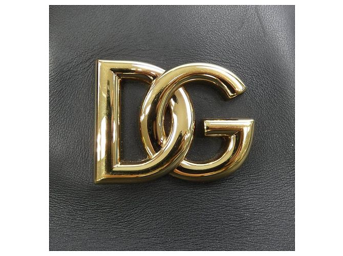 Borsa Tote in pelle nera Dolce & Gabbana Nero - vista 5